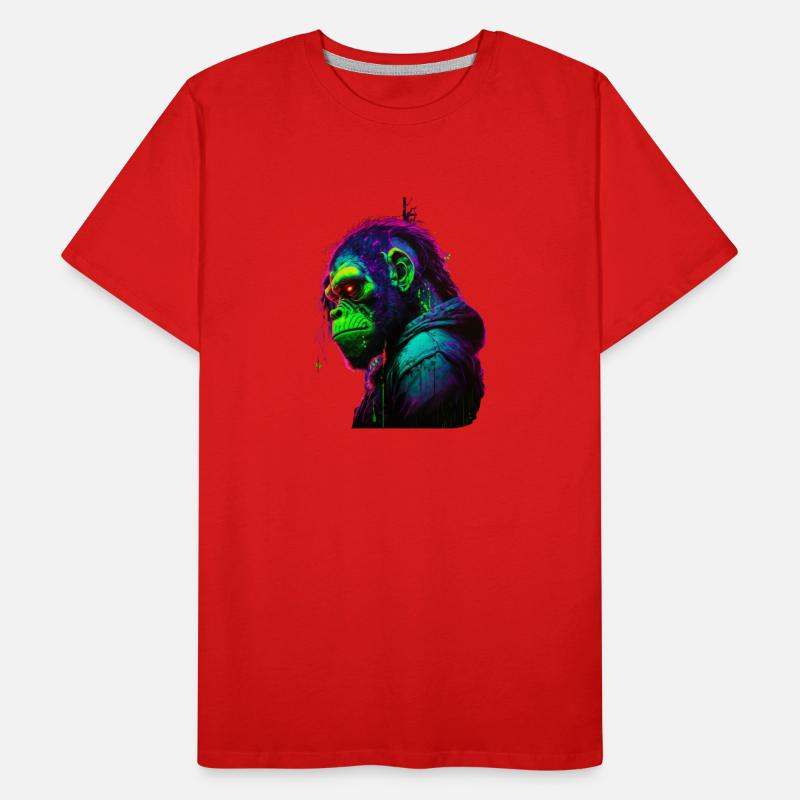 Affe,Design,Neo,Comic Männer Premium Bio T-Shirt
