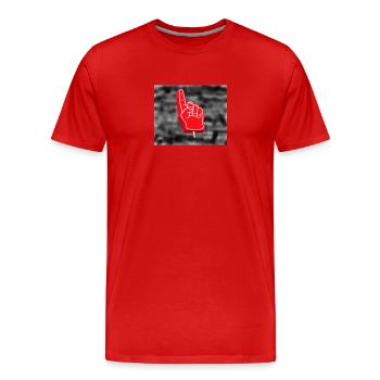 Du bist der Beste - Männer Premium Bio T-Shirt - Rot - Vorne - Damien (186cm)