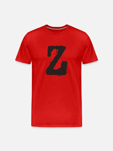 Z - Männer Premium Bio T-Shirt - Rot
