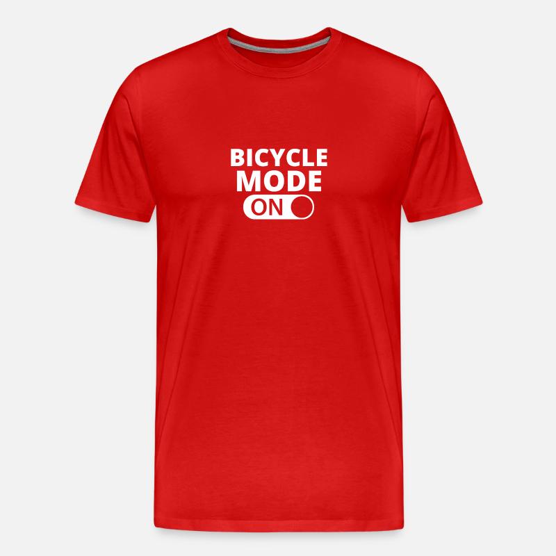 MODE ON BICYCLE - Männer Premium Bio T-Shirt - Rot