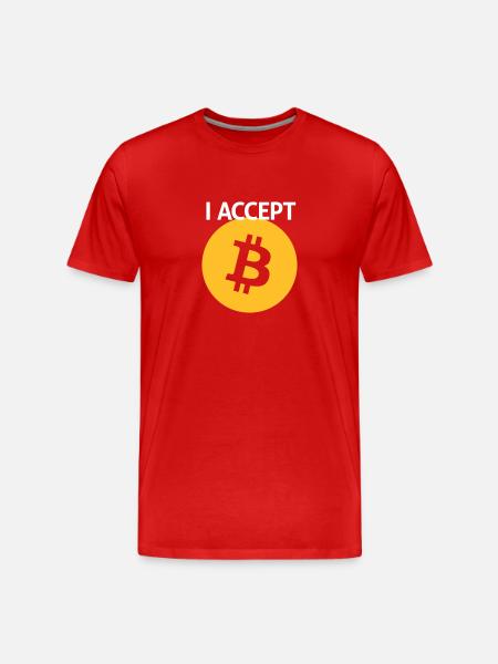 bitcoin - Men's Premium Organic T-Shirt - red