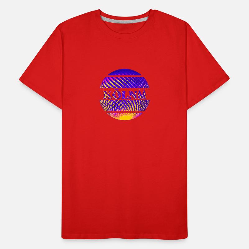 Köln Logo aus Diskokugel Männer Premium Bio T-Shirt