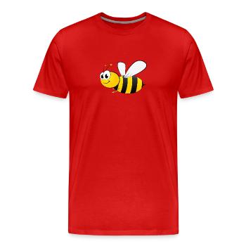 bie 25 - T-shirt bio Premium Homme - rouge - Devant - Damien (186cm)