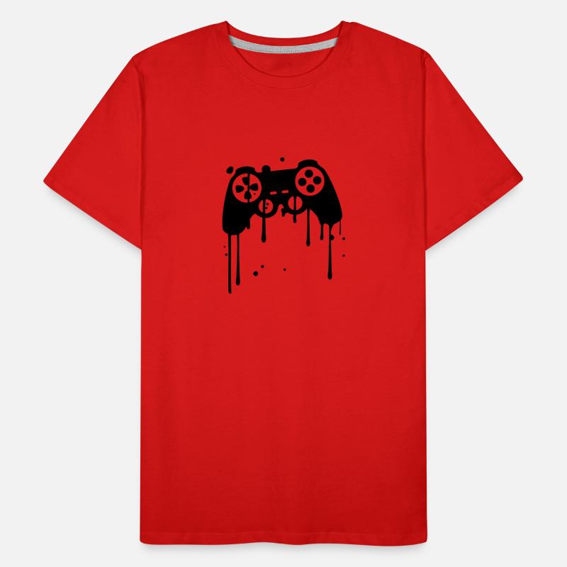 controller graffiti drip klex color splash Men's Premium Organic T-Shirt
