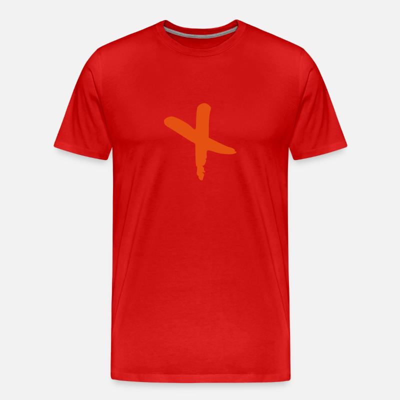 Intersection - T-shirt bio Premium Homme - rouge