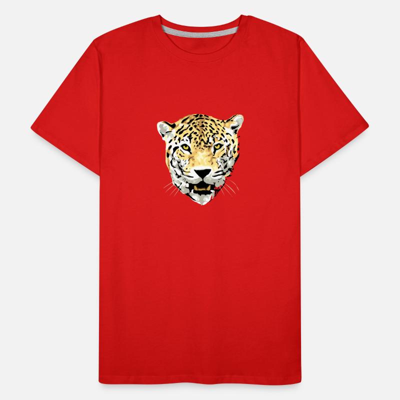 guépard chat ocelot léopard jaguar, guépard wildcat29 T-shirt bio Premium Homme
