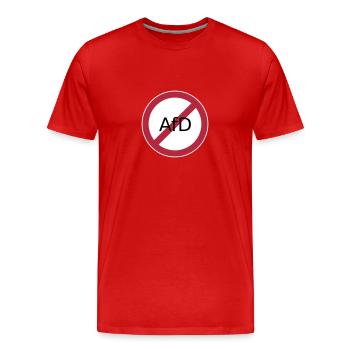 Stop Afd - Männer Premium Bio T-Shirt - Rot - Vorne - Damien (186cm)