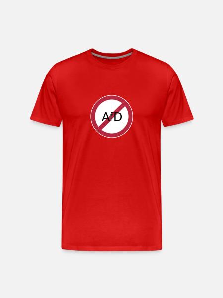 Stop Afd - Männer Premium Bio T-Shirt - Rot