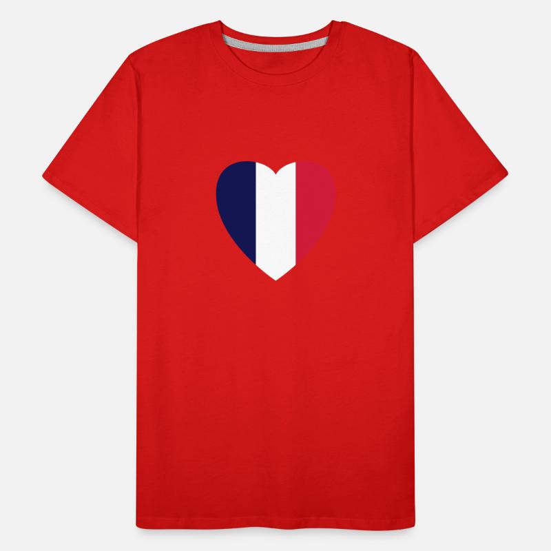 Variably Colored Heart (Vector) Men's Premium Organic T-Shirt