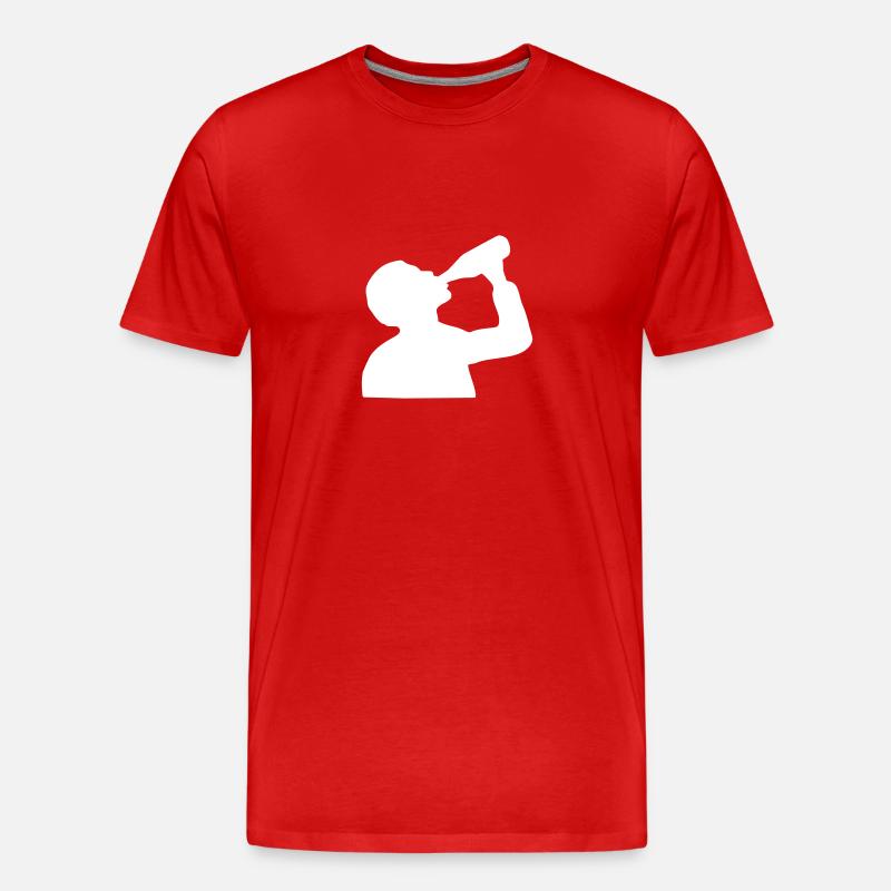 Bier - Männer Premium Bio T-Shirt - Rot