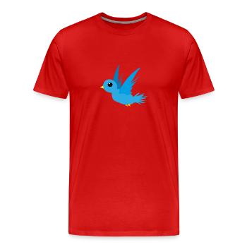 bir D448 - T-shirt bio Premium Homme - rouge - Devant - Damien (186cm)