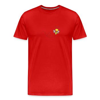 94 bie - T-shirt bio Premium Homme - rouge - Devant - Damien (186cm)