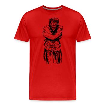 Batman Joker Shackled Black - Men's Premium Organic T-Shirt - red - Front - Damien (186cm)