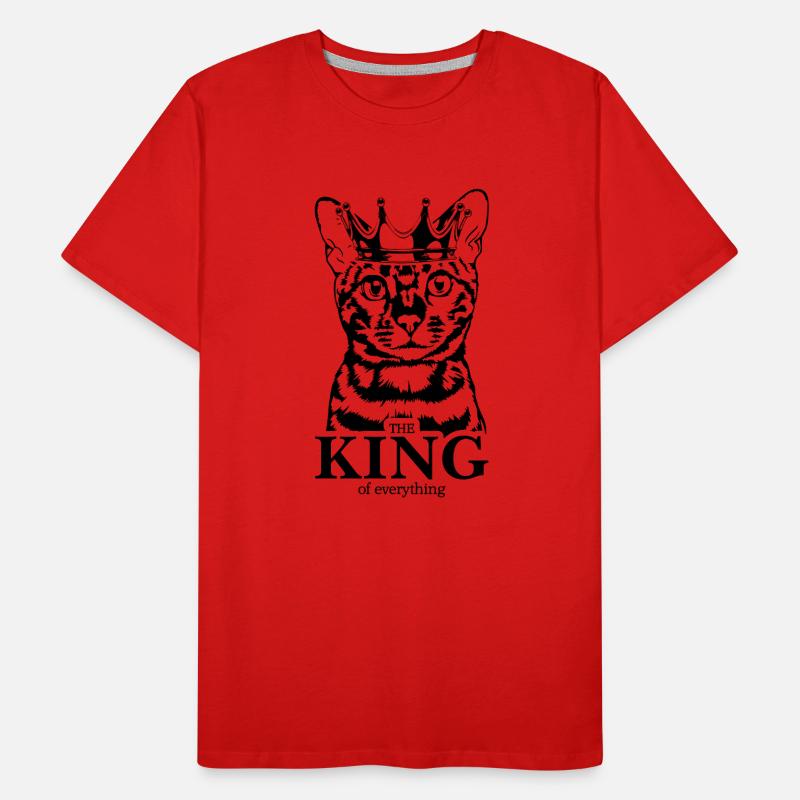 Chat du Bengale Roi de tout Chat Dire Chat T-shirt bio Premium Homme