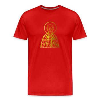CHRIST. JESUS GOTT CHRISTIAN GIFT BIBLE - T-shirt bio Premium Homme - rouge - Devant - Damien (186cm)