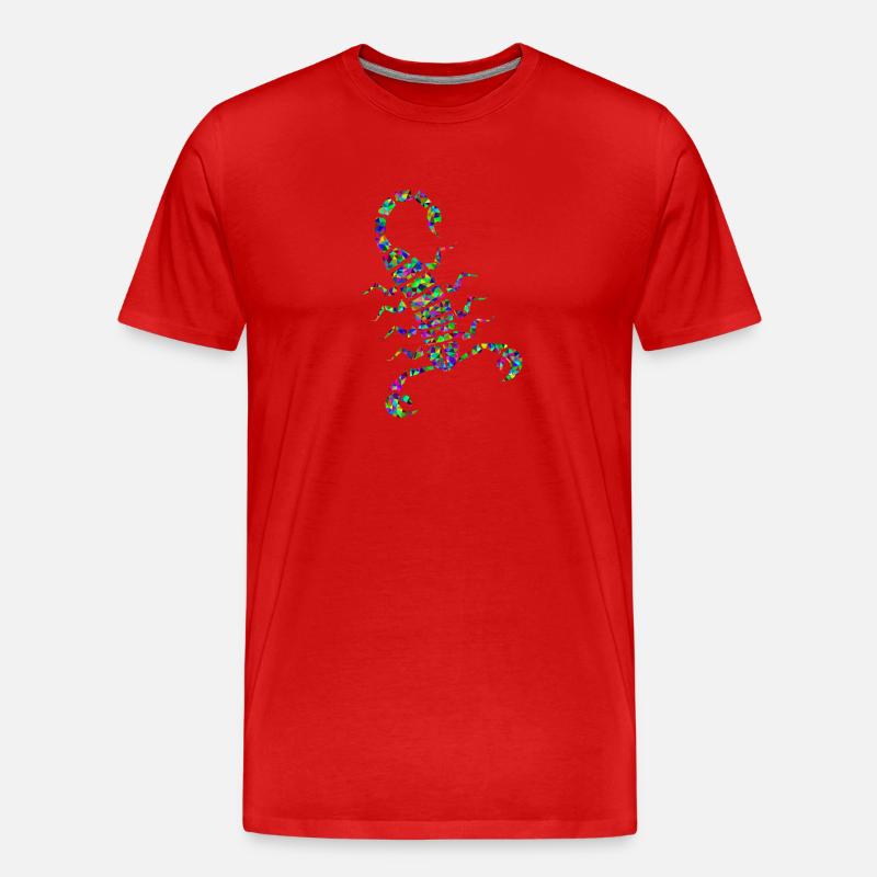 skorp 7 - Männer Premium Bio T-Shirt - Rot