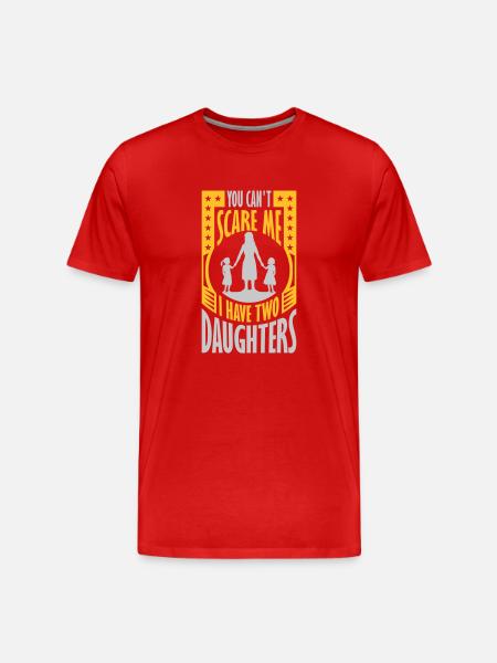 I have two daughters - Men's Premium Organic T-Shirt - red