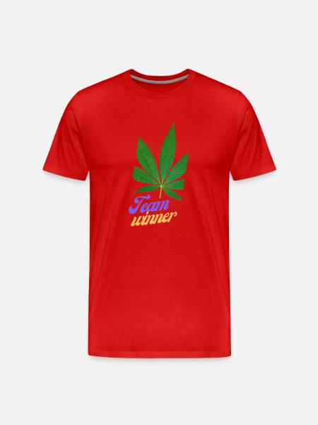 team winner, funny sayings, gift - Men's Premium Organic T-Shirt - red