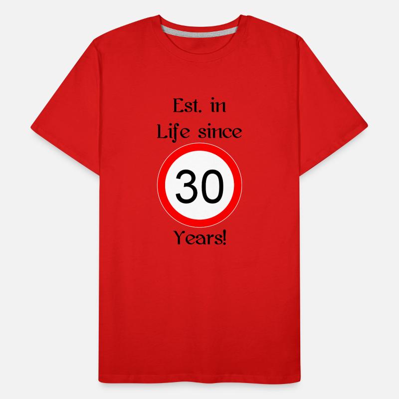 est i l 30 script black engl Männer Premium Bio T-Shirt