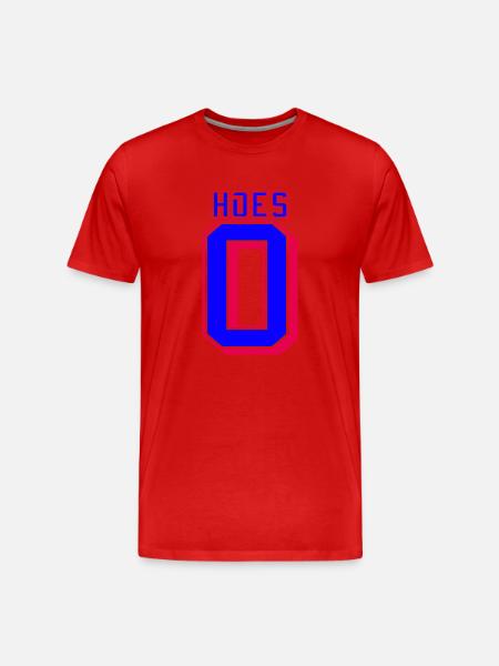 0 Hacken Lustiger Basketball - Männer Premium Bio T-Shirt - Rot