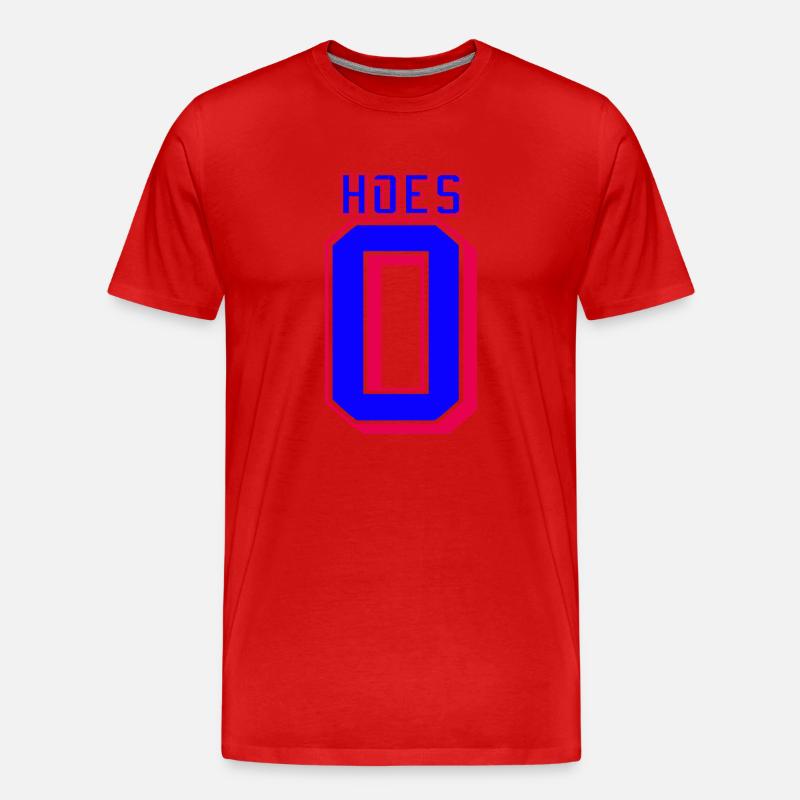 0 Hacken Lustiger Basketball - Männer Premium Bio T-Shirt - Rot