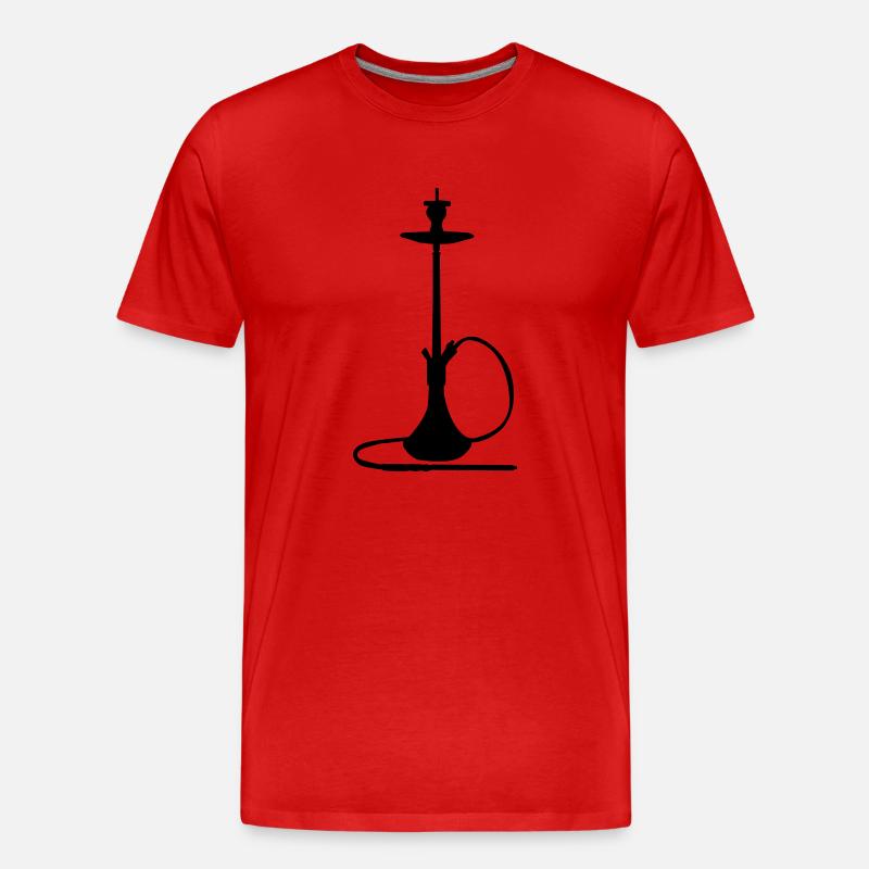 wasserpfeife - Männer Premium Bio T-Shirt - Rot