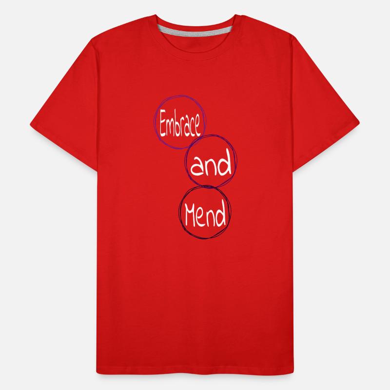 healing quotes providing support offering help Men's Premium Organic T-Shirt