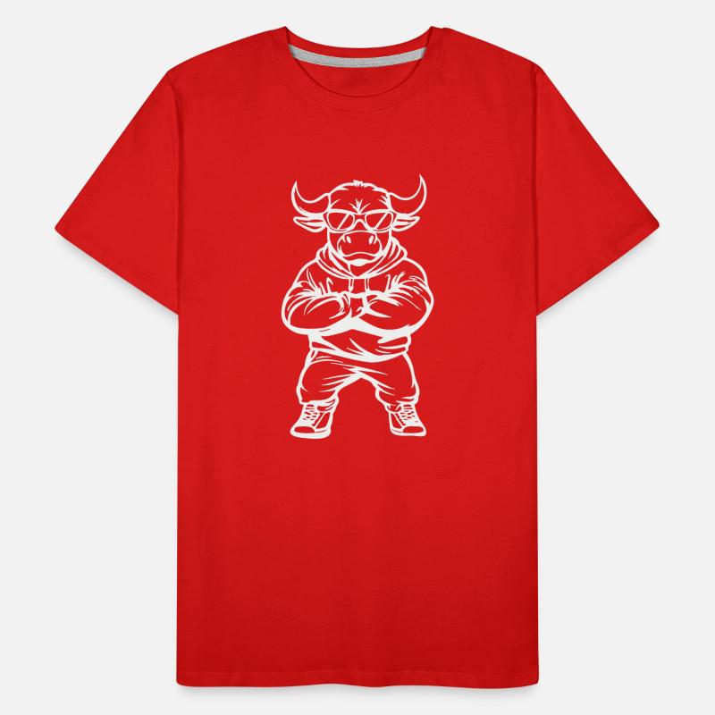 Taurus Comic Cool Men's Premium Organic T-Shirt