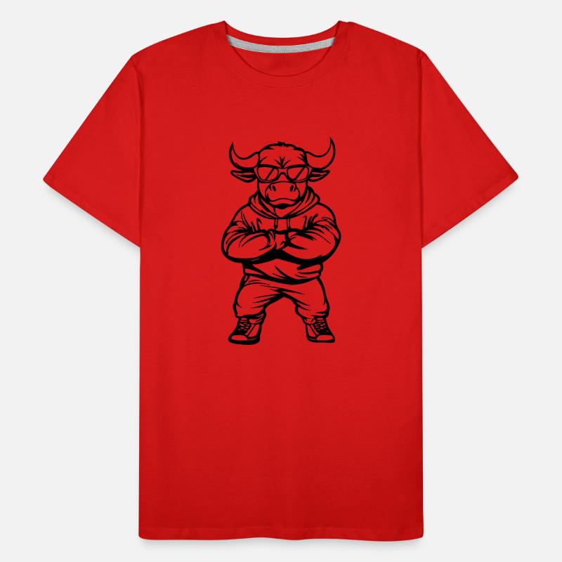 Taurus Comic Cool Men's Premium Organic T-Shirt