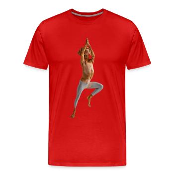 Vizsla - Männer Premium Bio T-Shirt - Rot - Vorne - Damien (186cm)