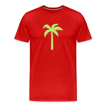 Palme - T-shirt bio Premium Homme - rouge - Devant - Damien (186cm)