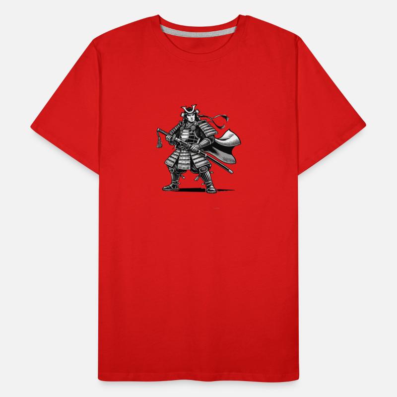 samurai comic Männer Premium Bio T-Shirt
