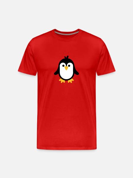 Manchot - T-shirt bio Premium Homme - rouge