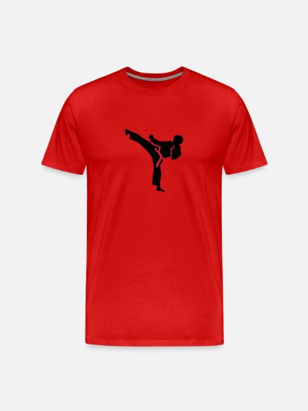 Karate - Men's Premium Organic T-Shirt - red