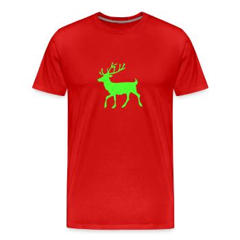 Sans tache - T-shirt bio Premium Homme - rouge - Devant - Damien (186cm)