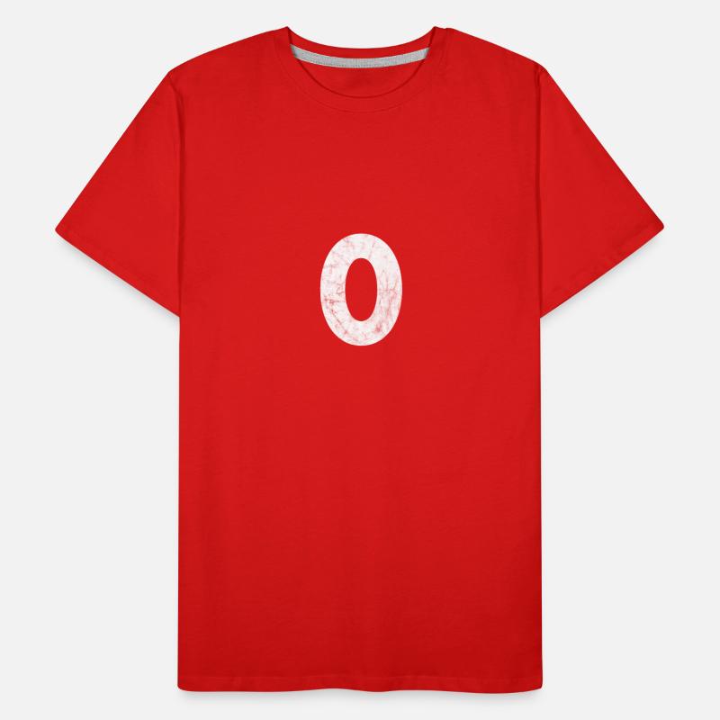 0, Nombre 0, 0, zéro, numéro zéro, zéro T-shirt bio Premium Homme