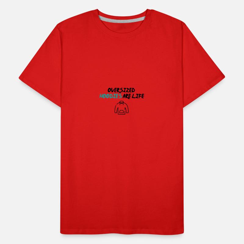 pulls à capuche surdimensionné T-shirt bio Premium Homme