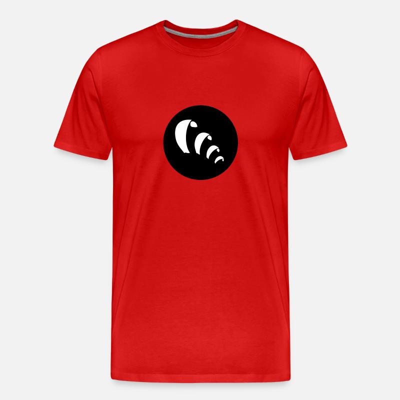 Kites am Himmel - Männer Premium Bio T-Shirt - Rot