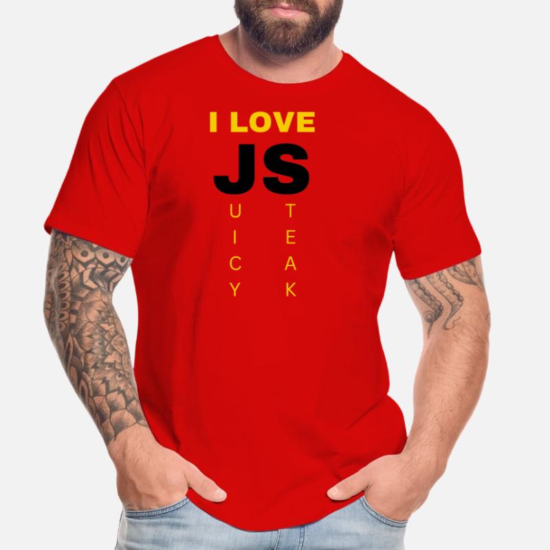 JavaScript web developer funny programming Men's Premium Organic T-Shirt