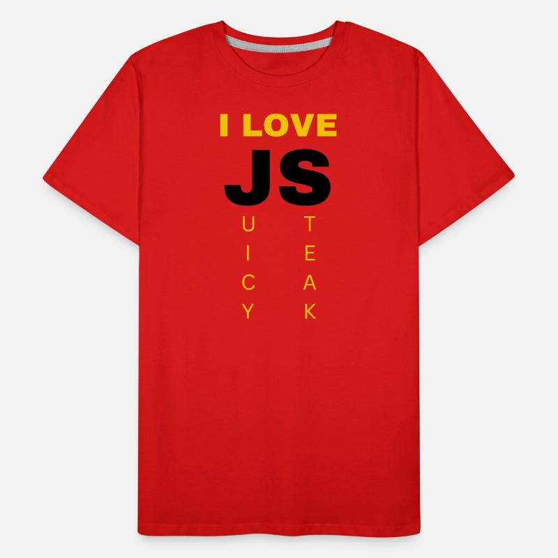 JavaScript web developer funny programming Men's Premium Organic T-Shirt