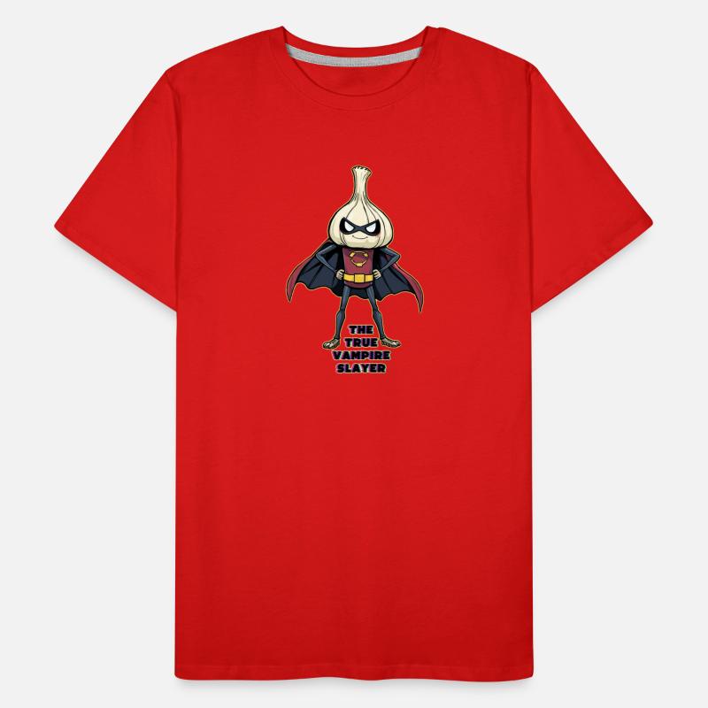 Der wahre Vampirjäger Knoblauchheld Männer Premium Bio T-Shirt