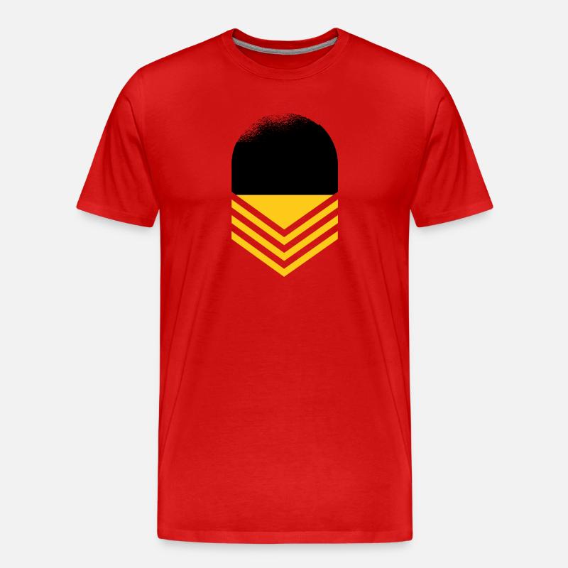 Drapeau du Bade-Wurtemberg Heimat Stuttgart - T-shirt bio Premium Homme - rouge