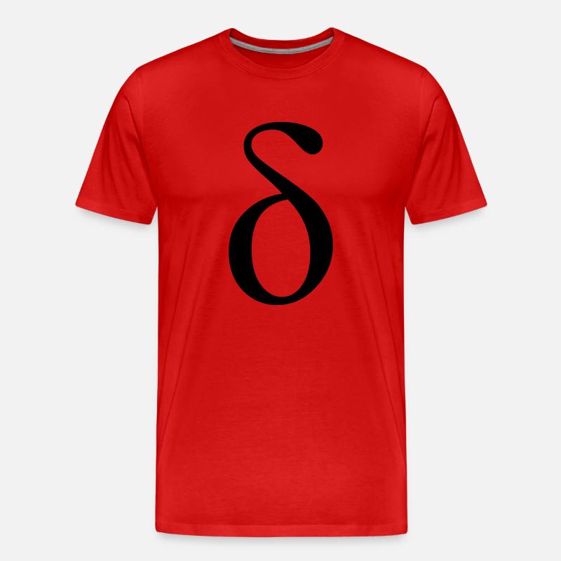 Delta - Männer Premium Bio T-Shirt - Rot