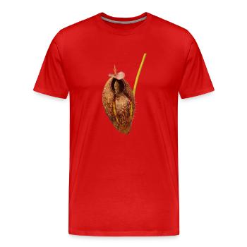 Nepenthes aristolochioides - T-shirt bio Premium Homme - rouge - Devant - Damien (186cm)