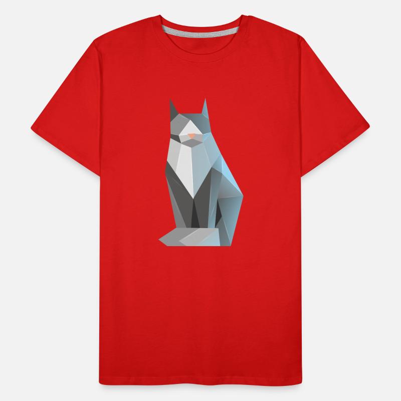 Katze Männer Premium Bio T-Shirt