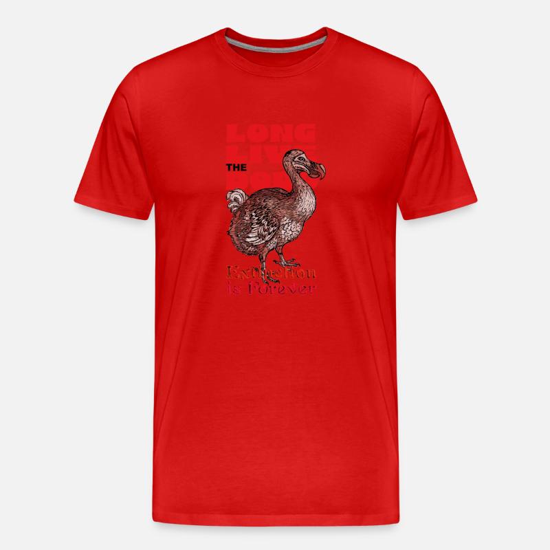 Lang lebe der Dodo - Männer Premium Bio T-Shirt - Rot