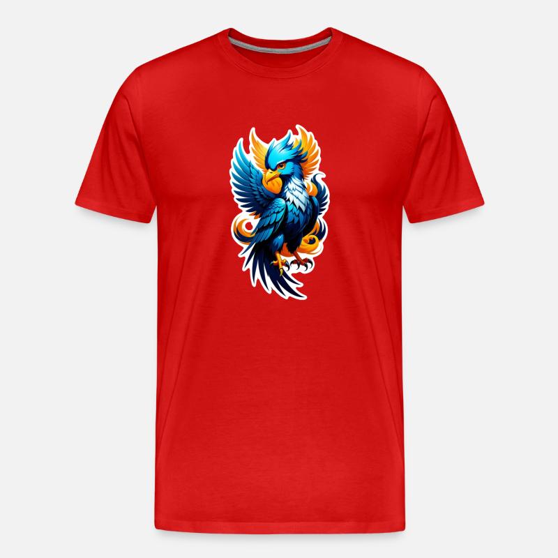 Phönix - Phönix - Feuervogel - Männer Premium Bio T-Shirt - Rot