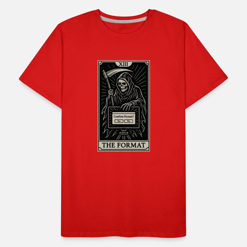 Datafararding Tarot : Mort du format T-shirt bio Premium Homme