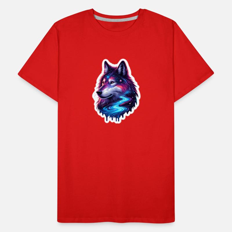Wolve céleste T-shirt bio Premium Homme