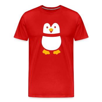 Penguin Costume Carnival Carnival Animal Costume Funny - Men's Premium Organic T-Shirt - red - Front - Damien (186cm)